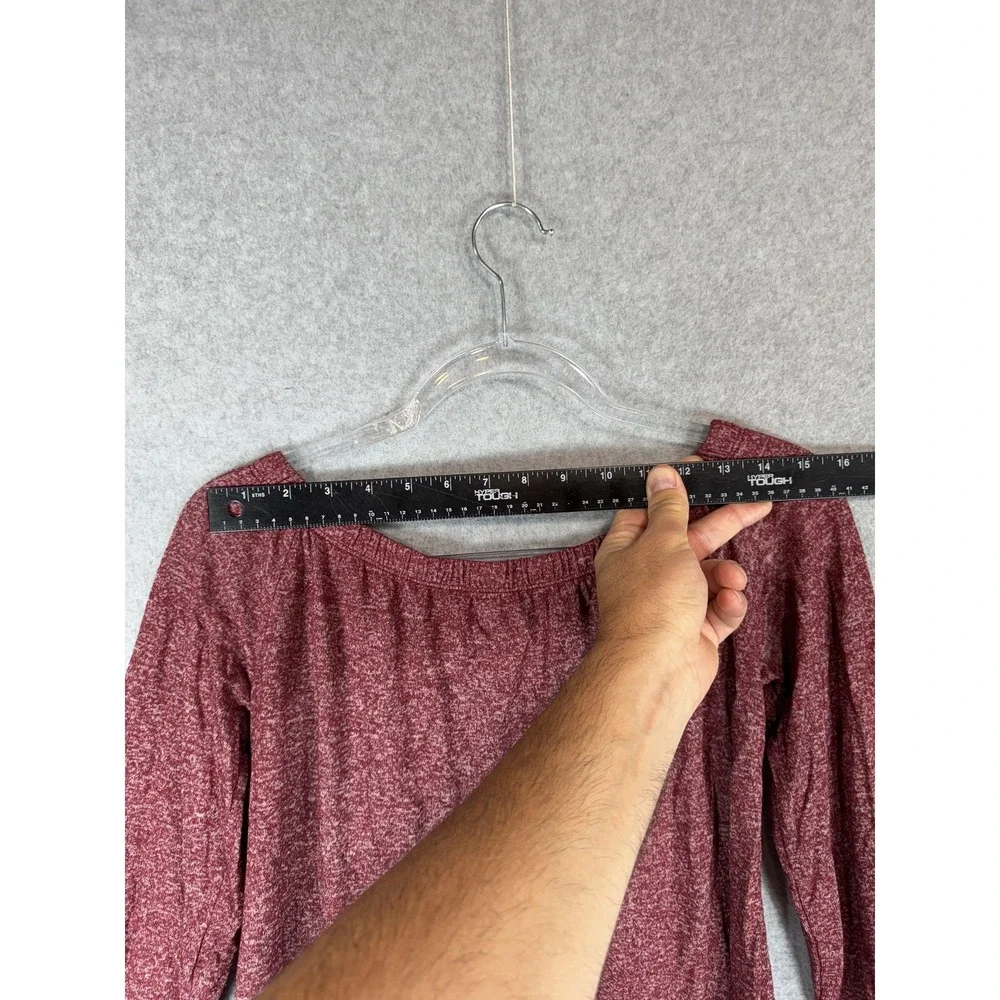 Hollister Sweater Womens Medium Off Shoulder Pullover Long Sleeve Soft Stretch
